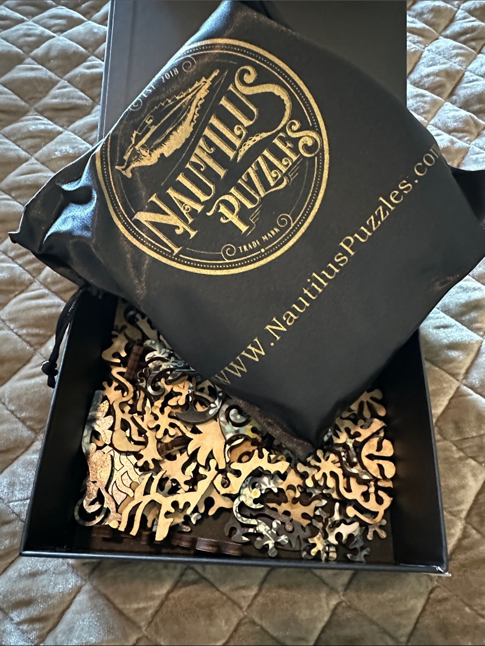 Nautilus Special Delivery Puzzle — Black, Blue, White - Picture 2 of 3